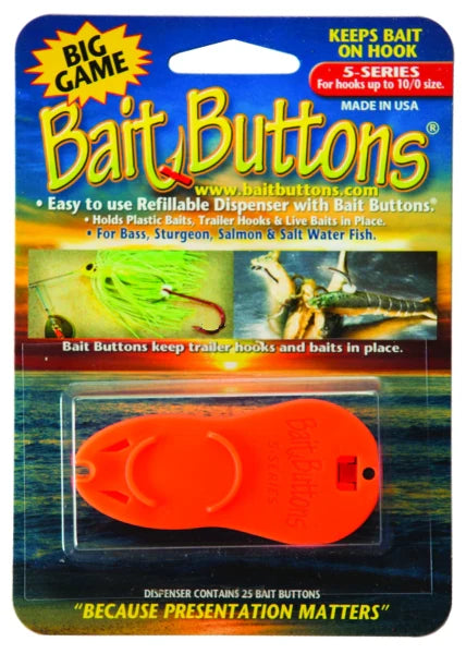 Bait Buttons Big Game Bait Button Dispenser w 25 Big Game Bait Buttons
