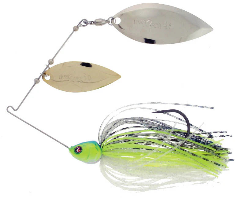 River2Sea Ish Monroe Bling Double Willow Spinnerbait 3 8 oz