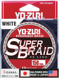 Yo Zuri SuperBraid White 150 Yard Spool
