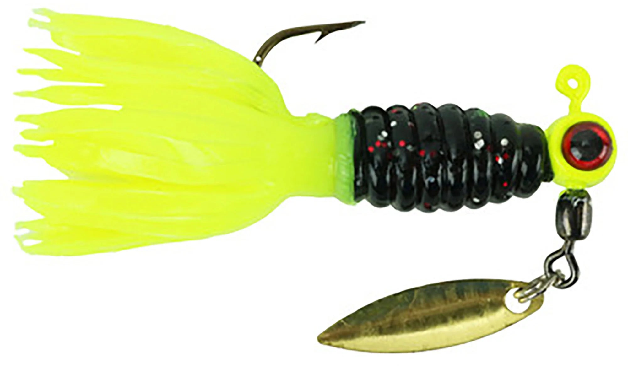 Mr Crappie Sausage Head Jig Pre Rigged w Crappie Thunder Soft Plastic