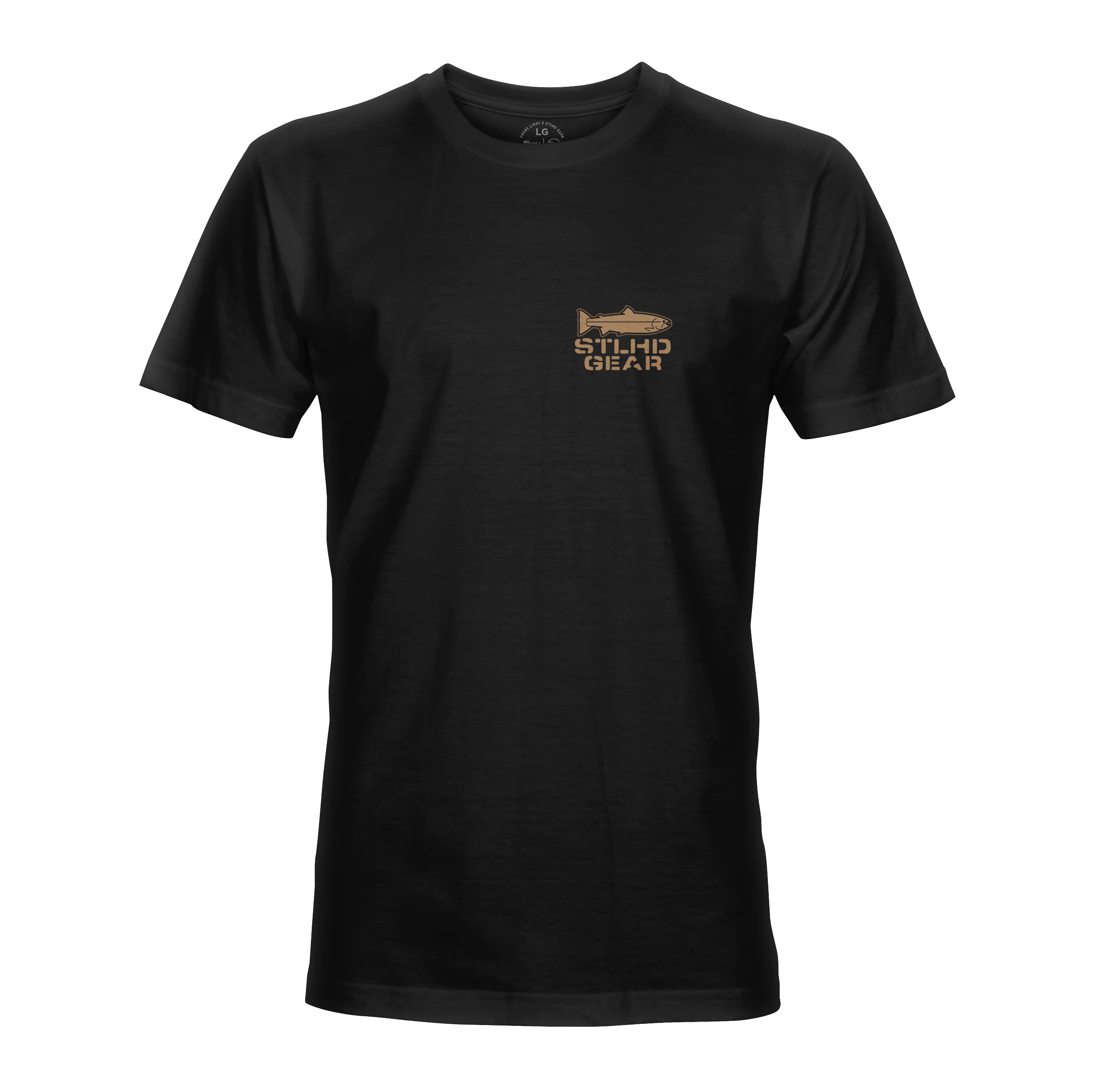 STLHD Mens Work Hard Fish Hard T Shirt