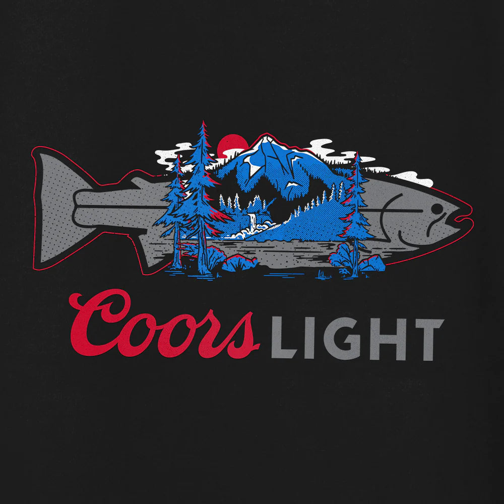 STLHD Mens X Coors Light Blue Mountains Premium Hoodie
