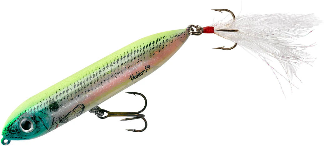 Heddon Super Spook Jr Feather Dressed 3 1 2 inch Topwater Walker