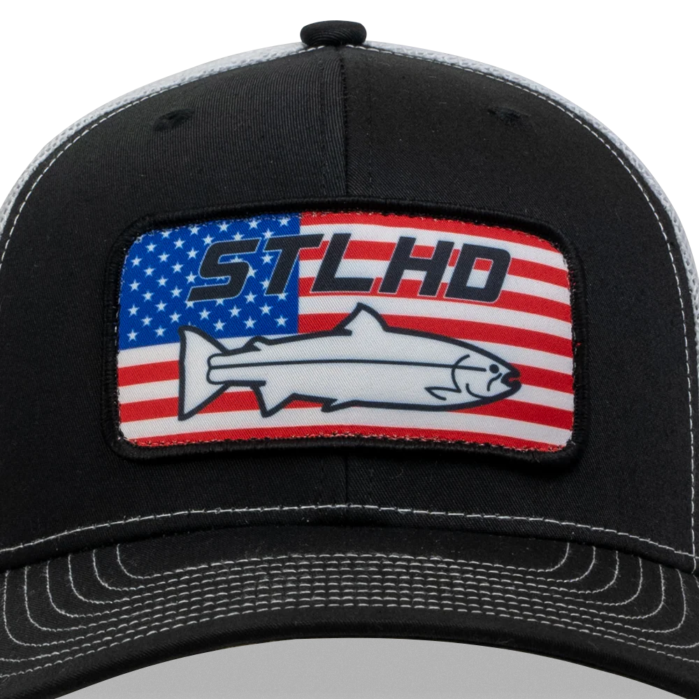 STLHD Nation Black White Trucker Snapback Hat