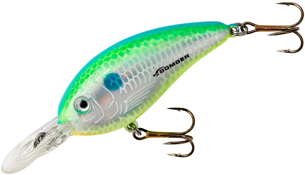 Bomber Fat Free Shad Guppy 2 3 8 inch Shallow Medium Diving Crankbait