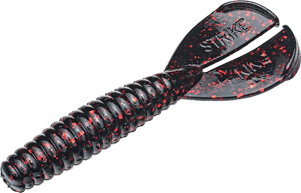 Strike King Twin Tail Rage Menace 35 inch Soft Plastic Grub 8 pack