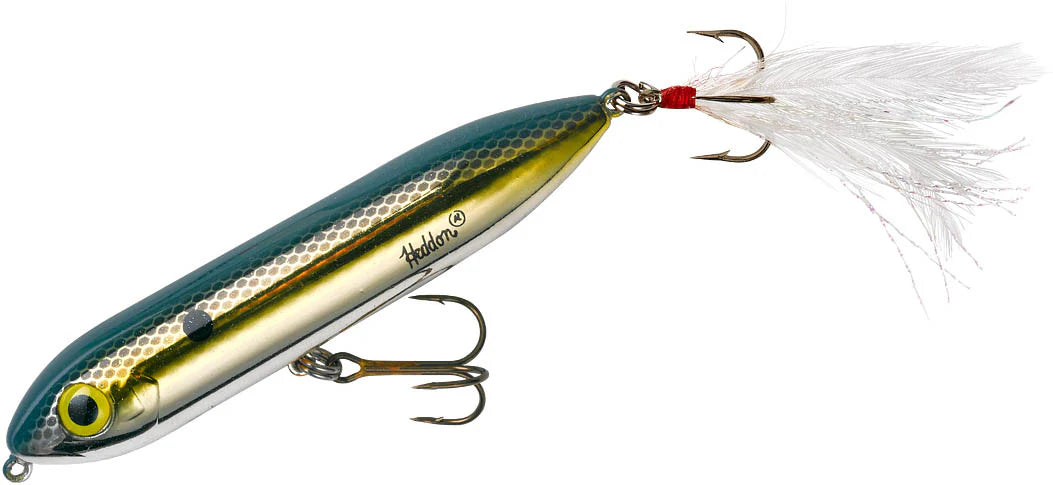 Heddon Super Spook Jr Feather Dressed 3 1 2 inch Topwater Walker
