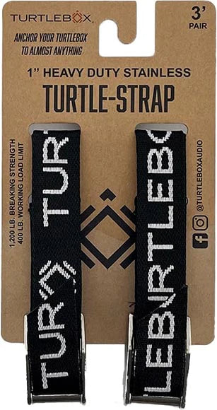 Turtlebox Audio Waterproof Bluetooth Speaker Tie Down Straps 2 Pack