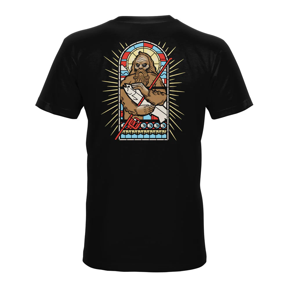 STLHD Mens Saint Sasquatch Black T Shirt
