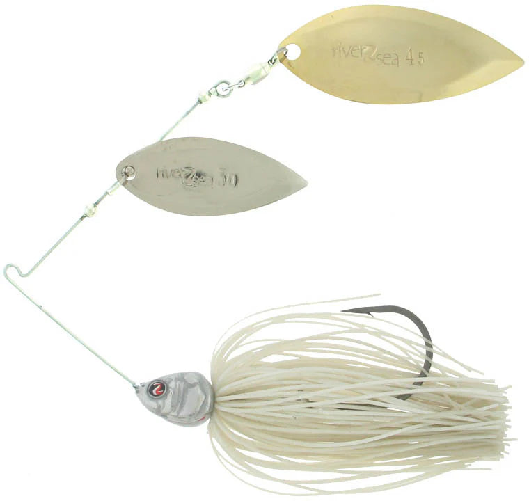 River2Sea Ish Monroe Bling Double Willow Spinnerbait 3 8 oz