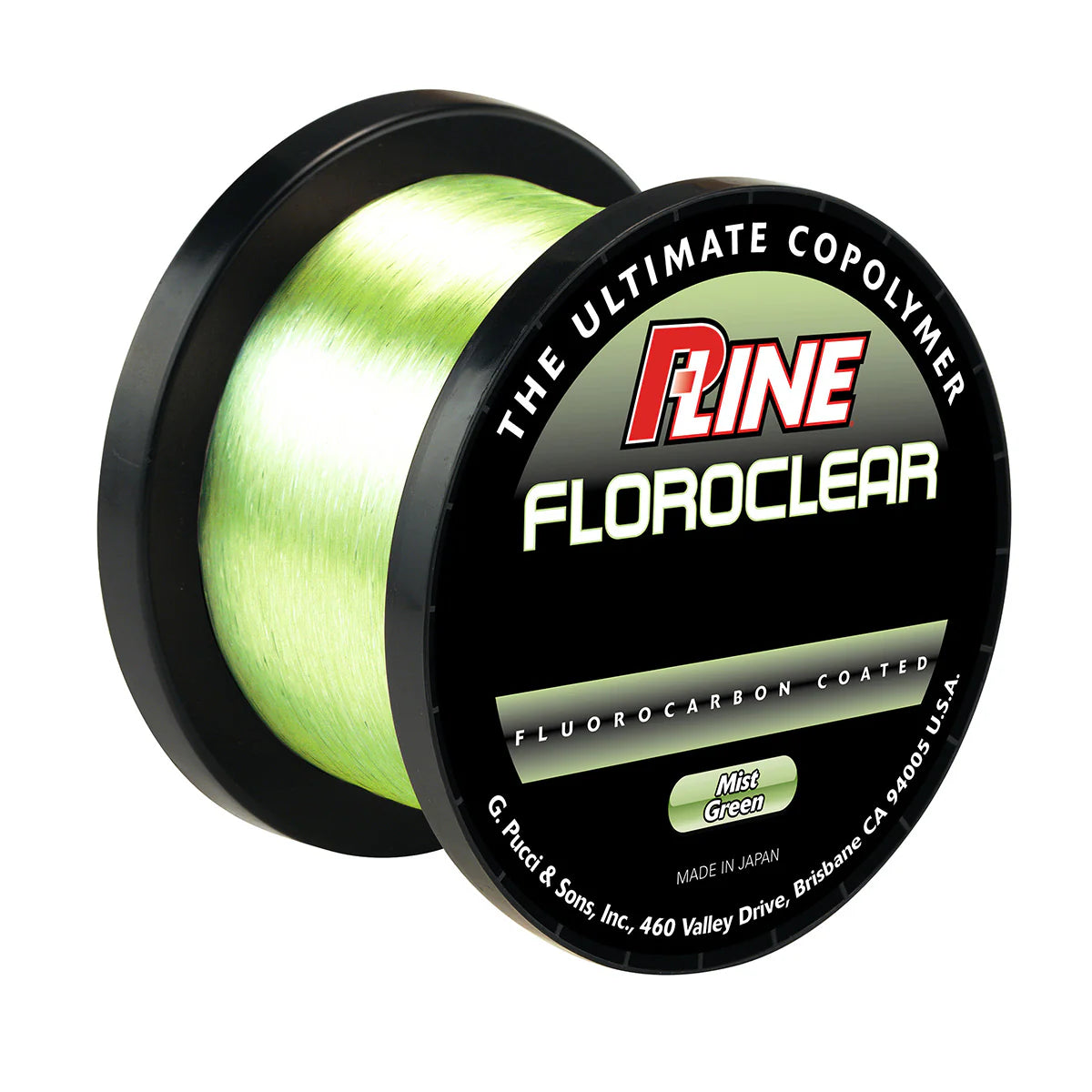 P Line Floroclear Coated Fluoro 3000 Yard Mist Green