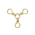 Rosco Brass 3 Way Swivel 12 pack