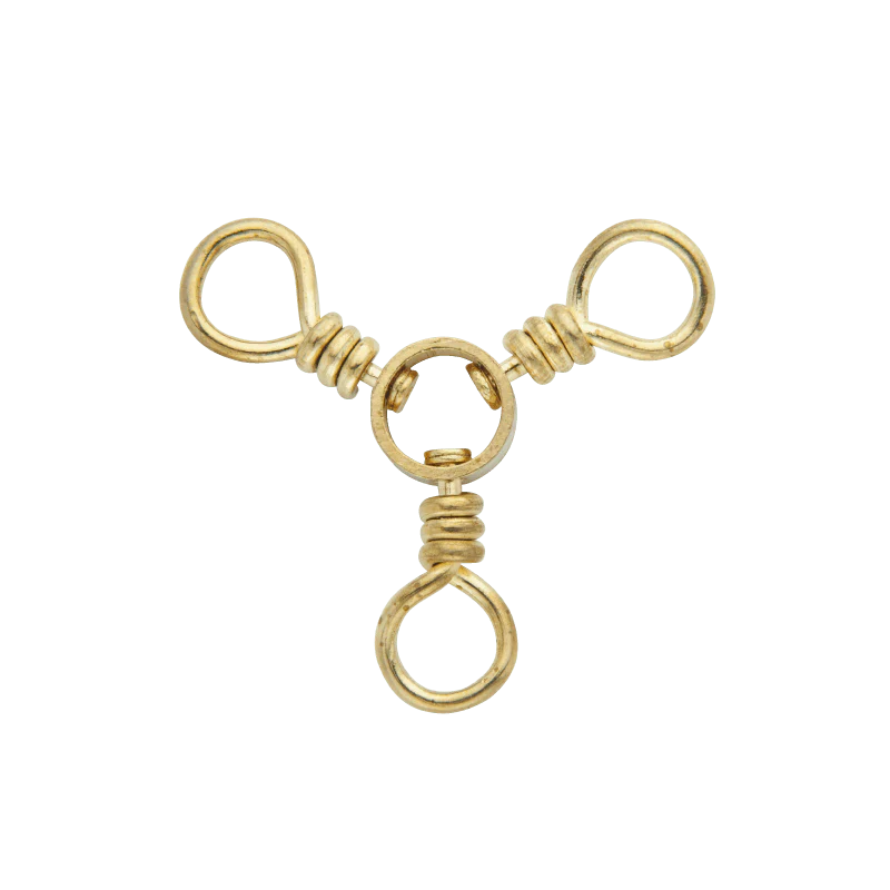 Rosco Brass 3 Way Swivel 12 pack