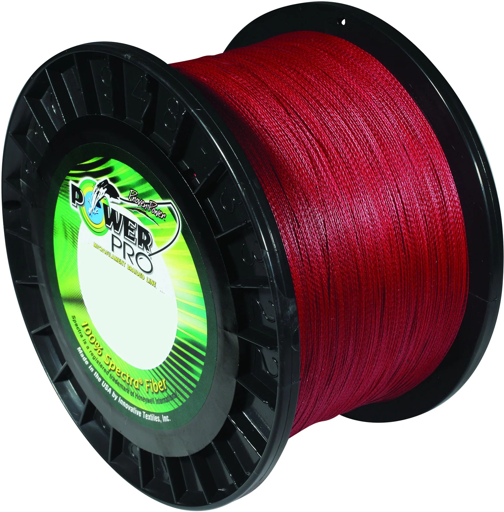 Power Pro Spectra Vermillion Red Braided Line 1500 yard Bulk Spool
