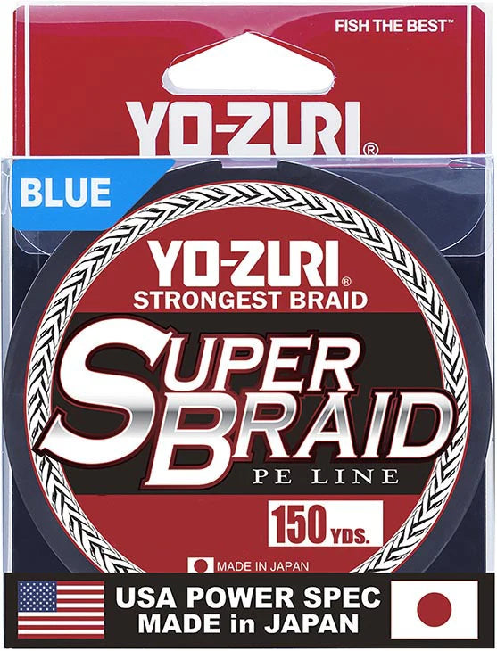 Yo Zuri SuperBraid Blue 150 Yard Spool