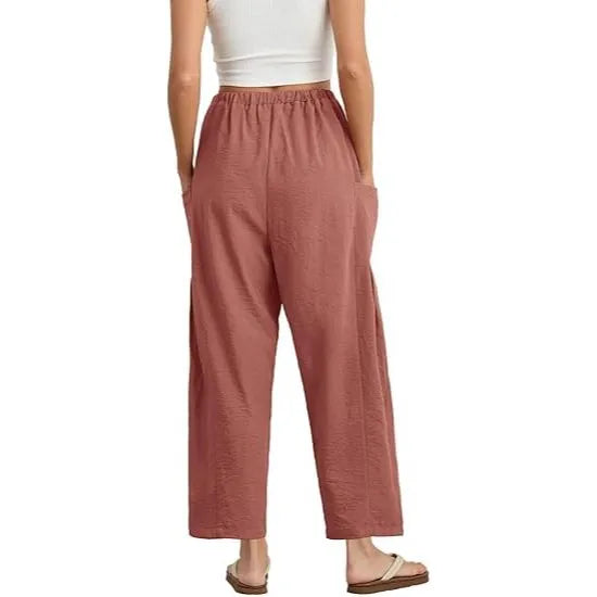 Women's Loose Flowy Harem Wide Leg Pants