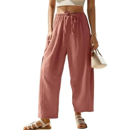 Women's Loose Flowy Harem Wide Leg Pants